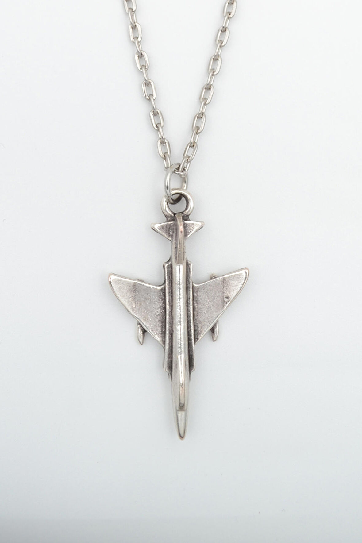 F4 Phantom Uçak Düz Zincir Kolye