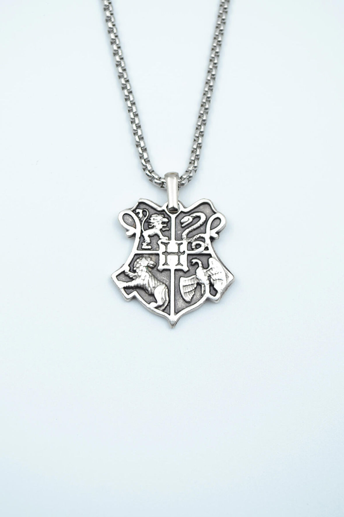 Harry Potter Hogwarts Sembol Örme Zincir Kolye