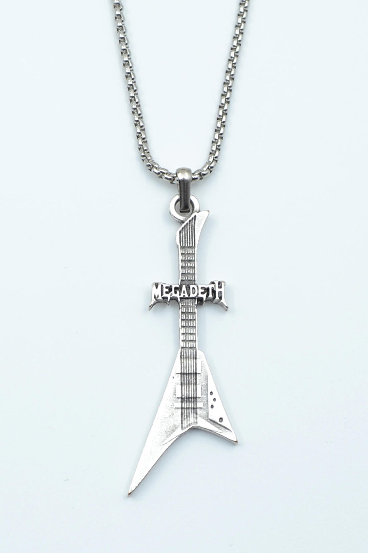 Megadeth Elektro Gitar Örme Zincir Kolye
