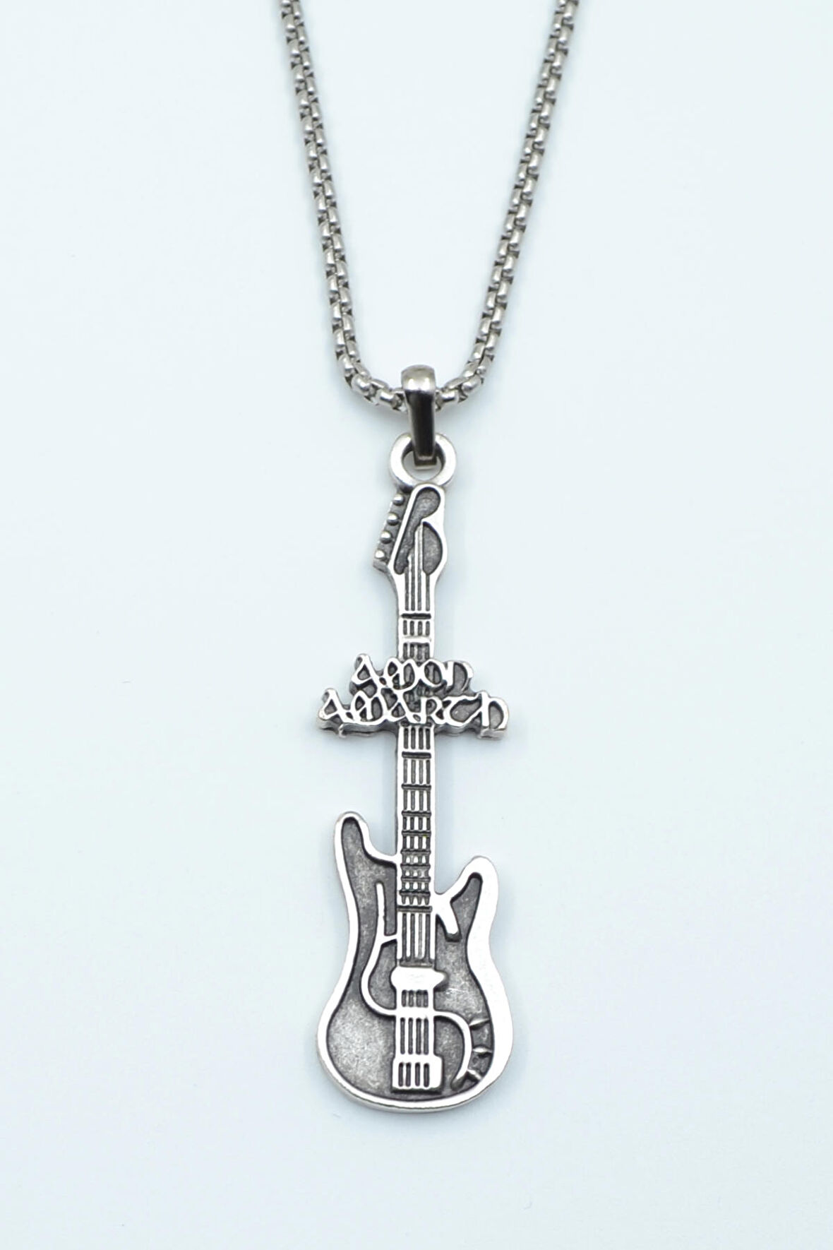 Amon Amarth Elektro Gitar Örme Zincir Kolye