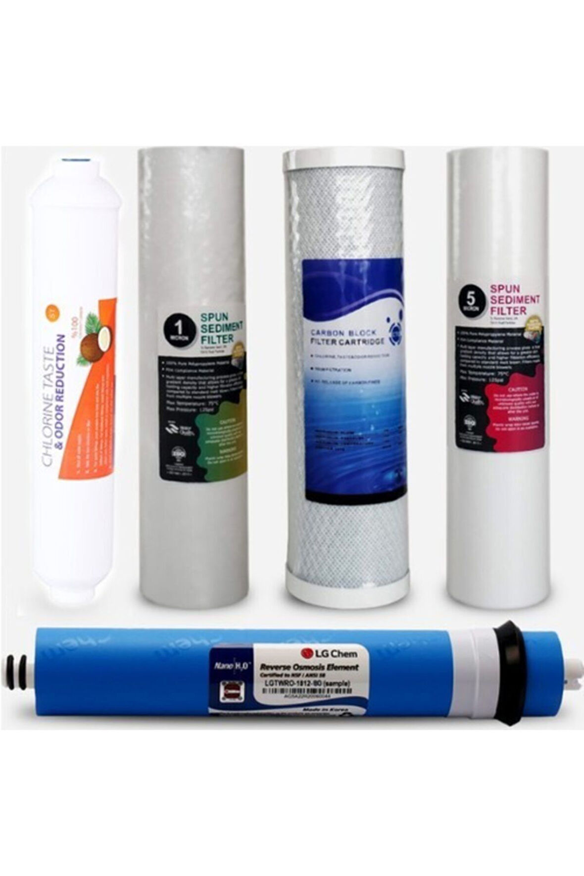 Aqualine Lg Membranlı Aqualine 5'li Su Arıtma Filtre Seti