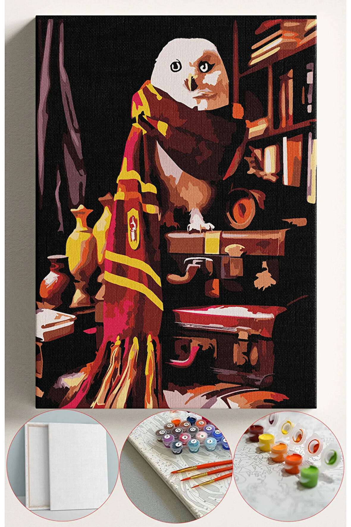 Sayılarla Boyama Seti Numaralı Tuval Fırça Boya 40x50 Cm - HARRYBAYKUŞ