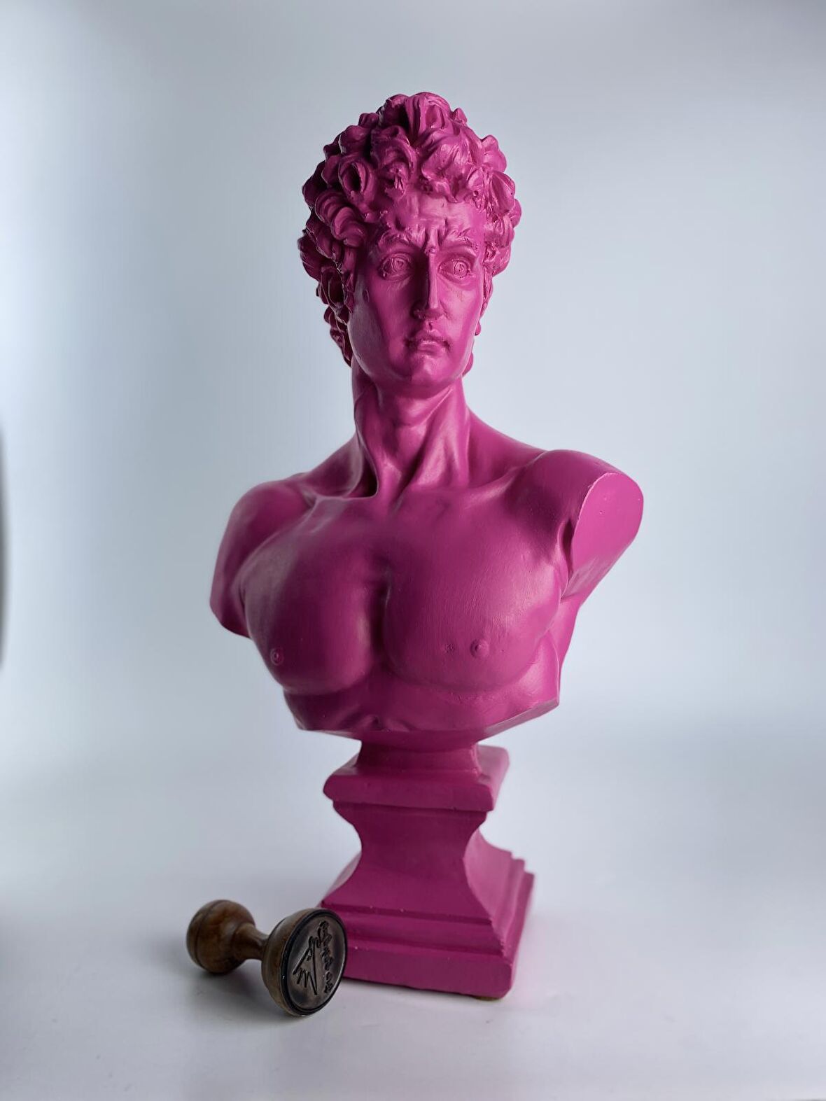 David 'Dark Pink' Dekoratif Heykel, Pop Art Roma Yunan Heykelleri