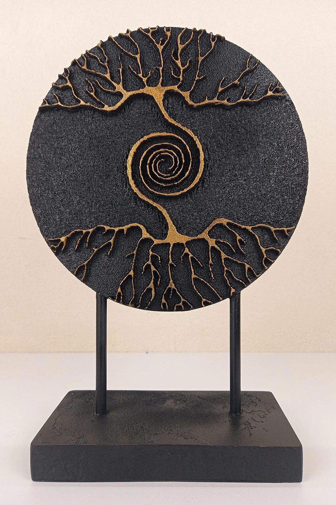 Dekoratif Hayat ağacı Modern Ev ve Ofis Aksesuarı Polyester Biblo 28x19 Cm