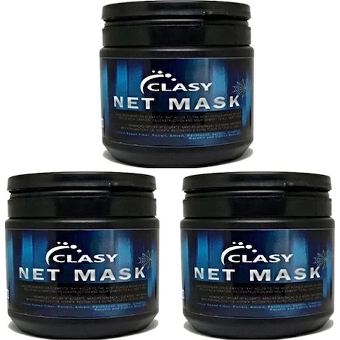 Clasy Net Mask Saç Bakım Maskesi 450ml Hair Care Mask 3 Adet