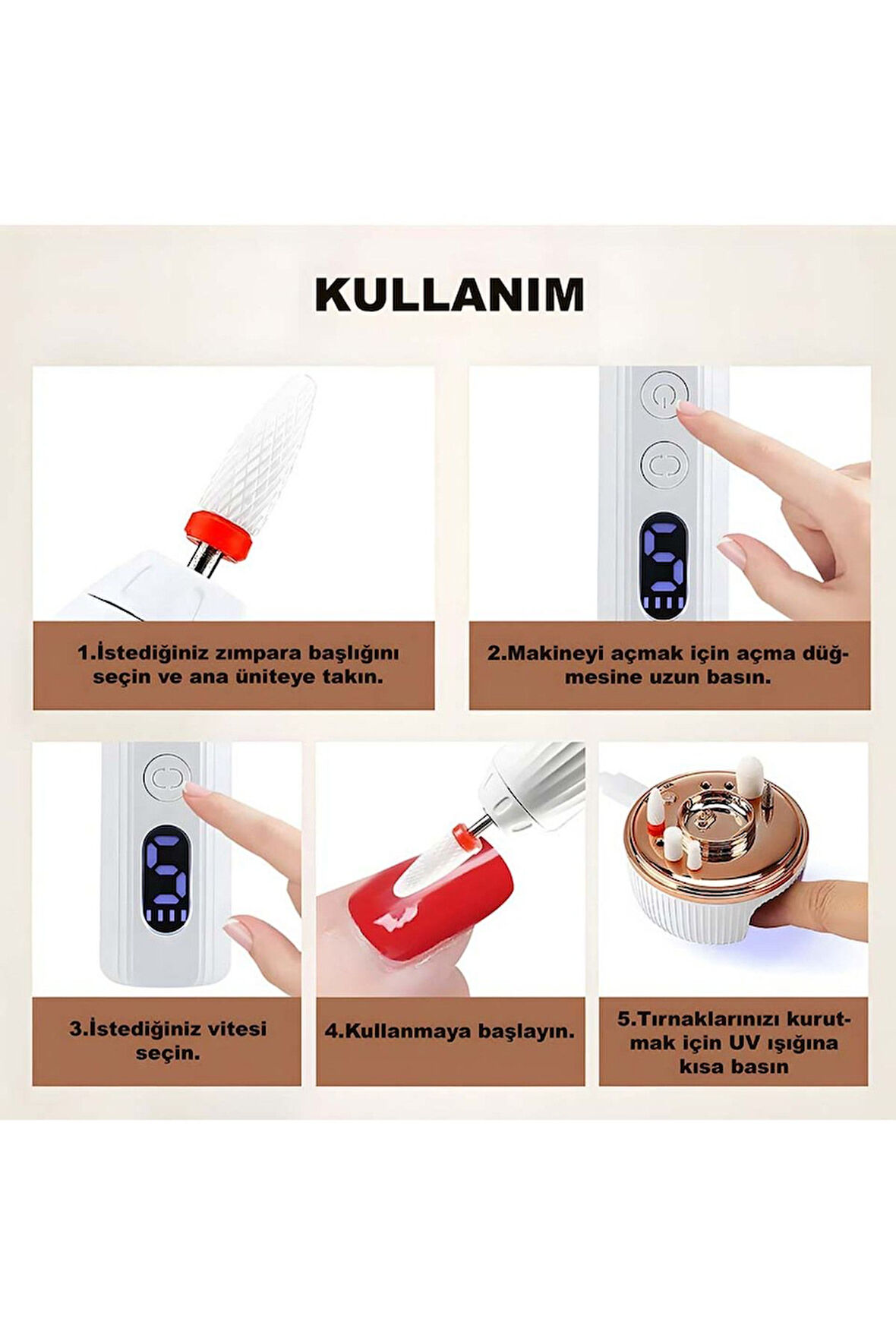 Tırnak Törpüleme Seti,manikür Pedikür,şık Manikür Pedikür Seti