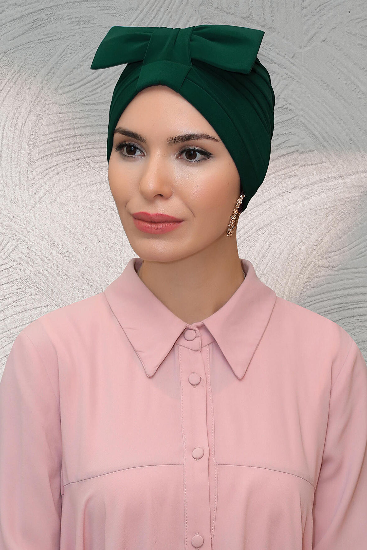 Zümrüt Pratik Hazır Geçmeli Tesettür Bone Sandy Kumaş Fiyonklu Büzgülü 7010_37