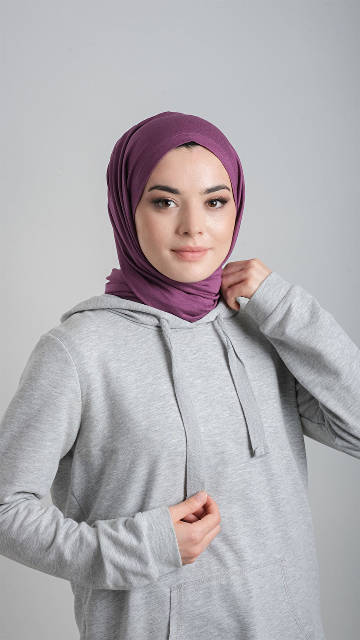 Mürdüm Pratik Hazır Geçmeli Şal Viskon Kumaş Penye Şal 2108_07