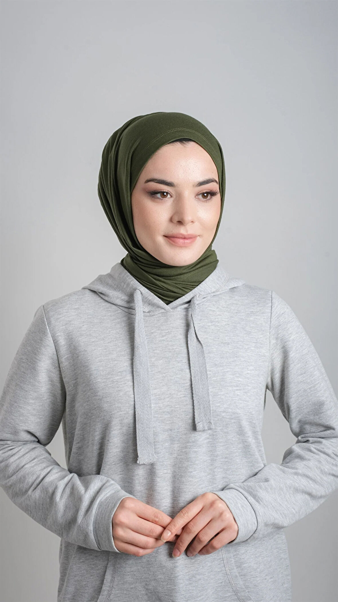 Haki Pratik Hazır Geçmeli Şal Viskon Kumaş Penye Şal 2108_09