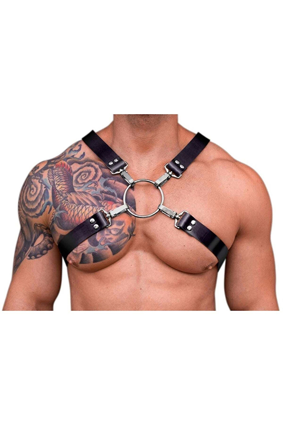 Erkek X Göğüs Harness, Erkek Gömlek Kemeri, Erkek T-shirt Kemeri - Brfm178