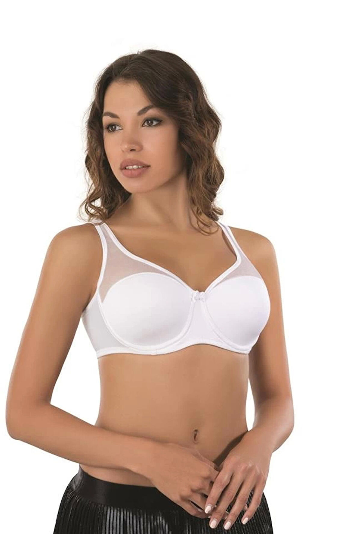 Beyaz Mı Emay 167 D Tül Push Up Toparlayıcı Sütyen