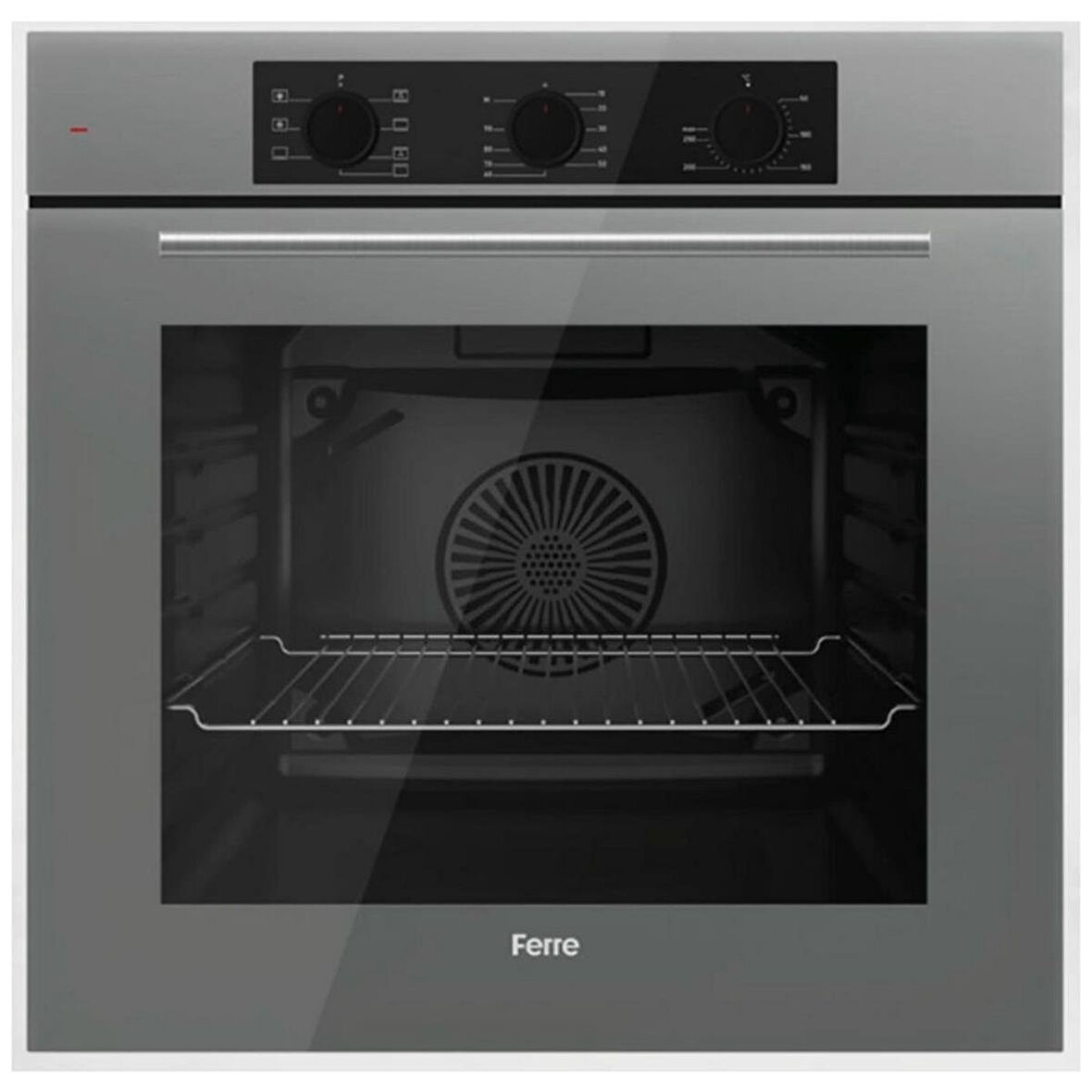Ferre QBL62CPR 78 L Ankastre Fırın Gri (0+7 Konum)