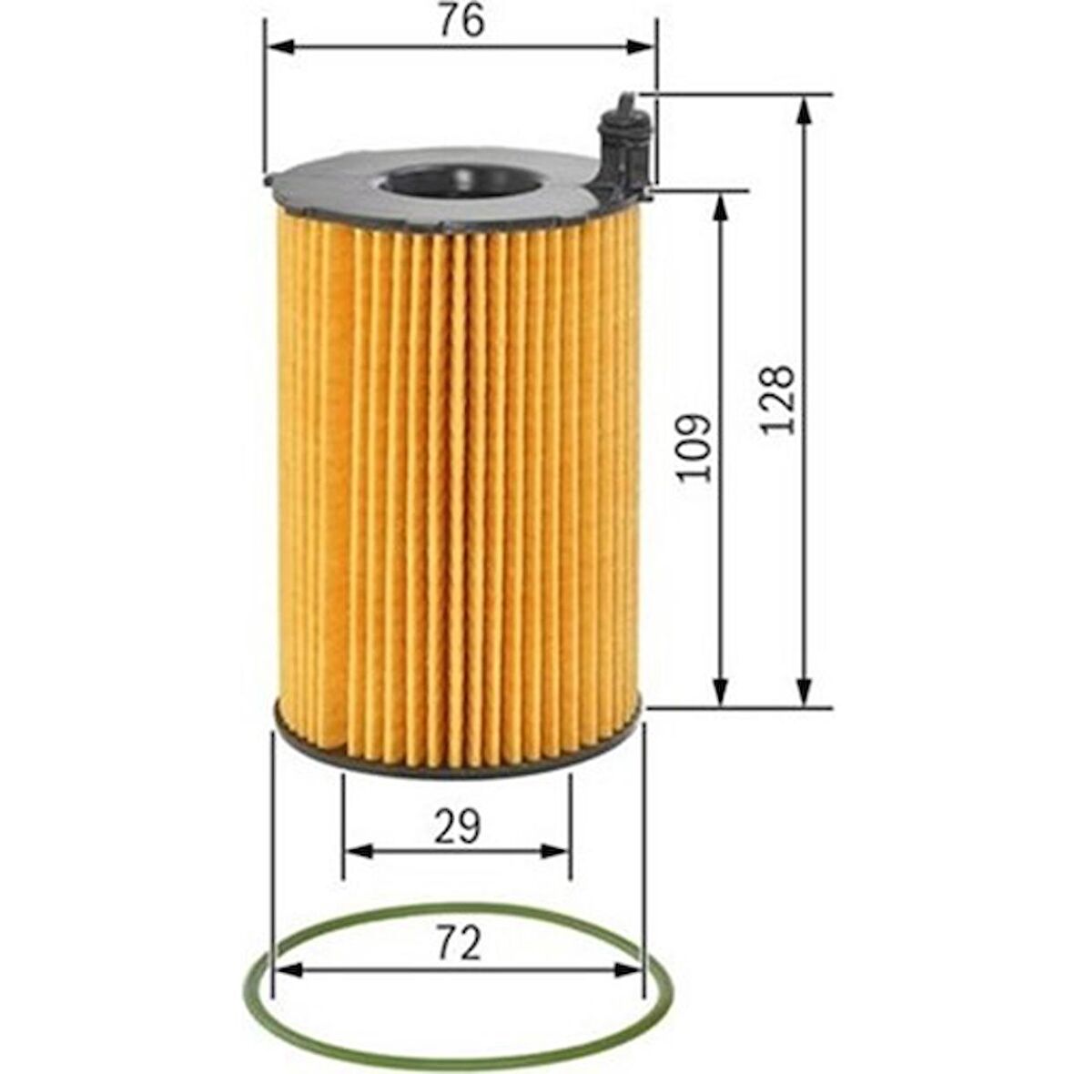 Bosch Yağ Filtresi Vw Touareg-Audı A4-A5-A6 3.0 V6 Tdı-Porsche Cayenne-Macan-Panamera 3.0d 11 F026407122