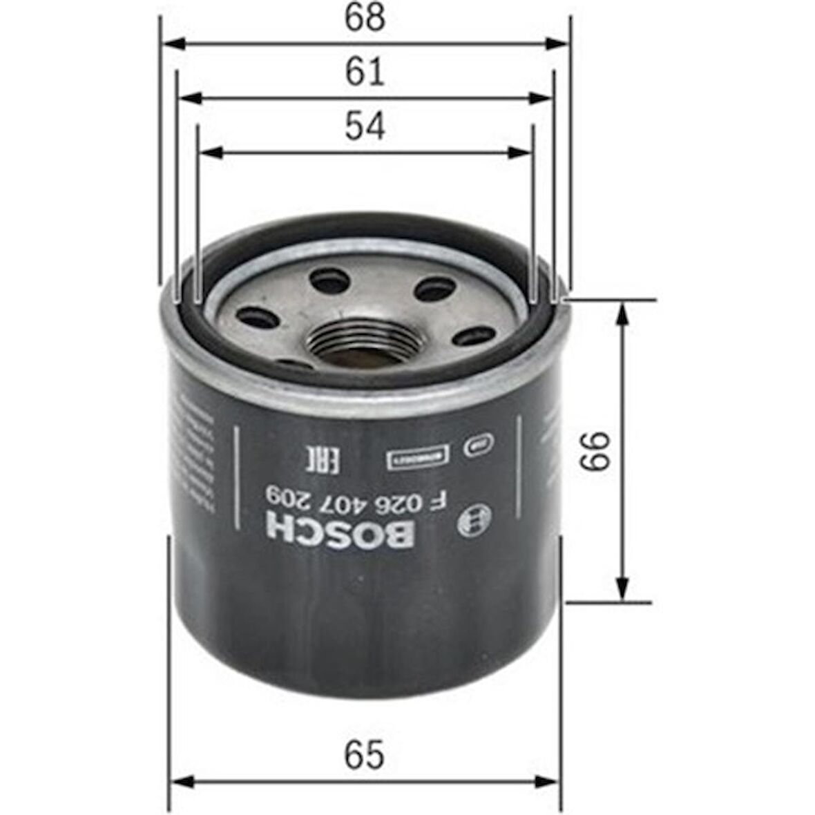Bosch Yağ Filtresi Honda Cıvıc 12 1.6-1.8 F026407209