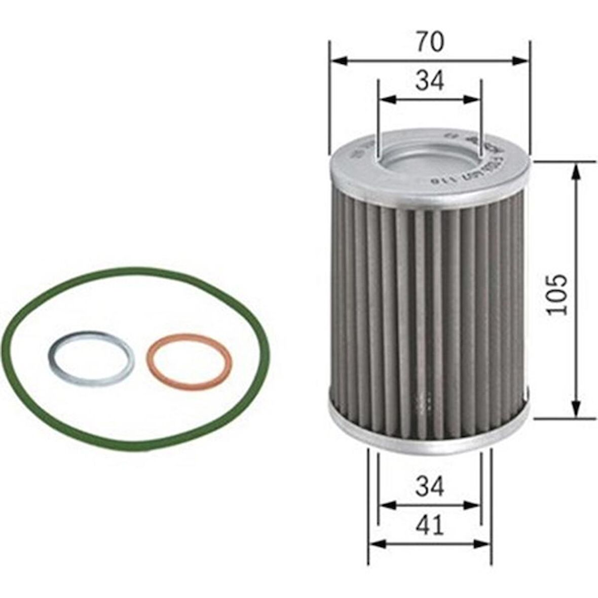 Bosch Yağ Filtresi F026407118