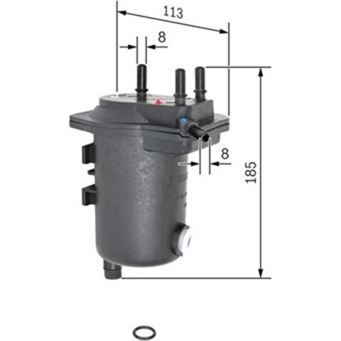Bosch 0986TF0126 Yakıt Filtresi Megane Iı 1.5dcDelıklı 0450907012