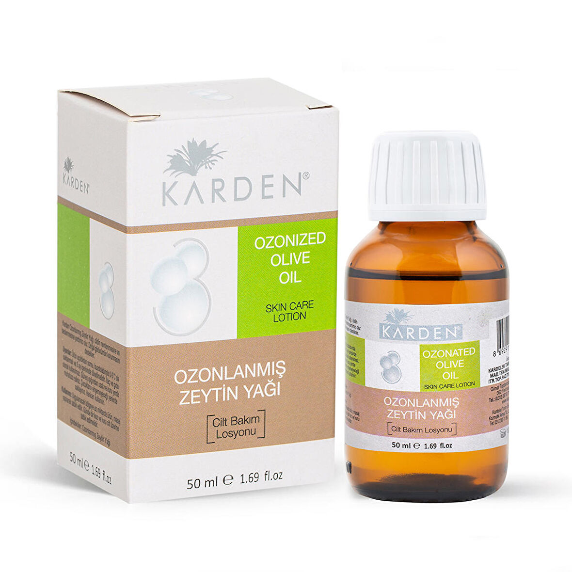 Karden Ozonlanmış Zeytinyağı 50 ml