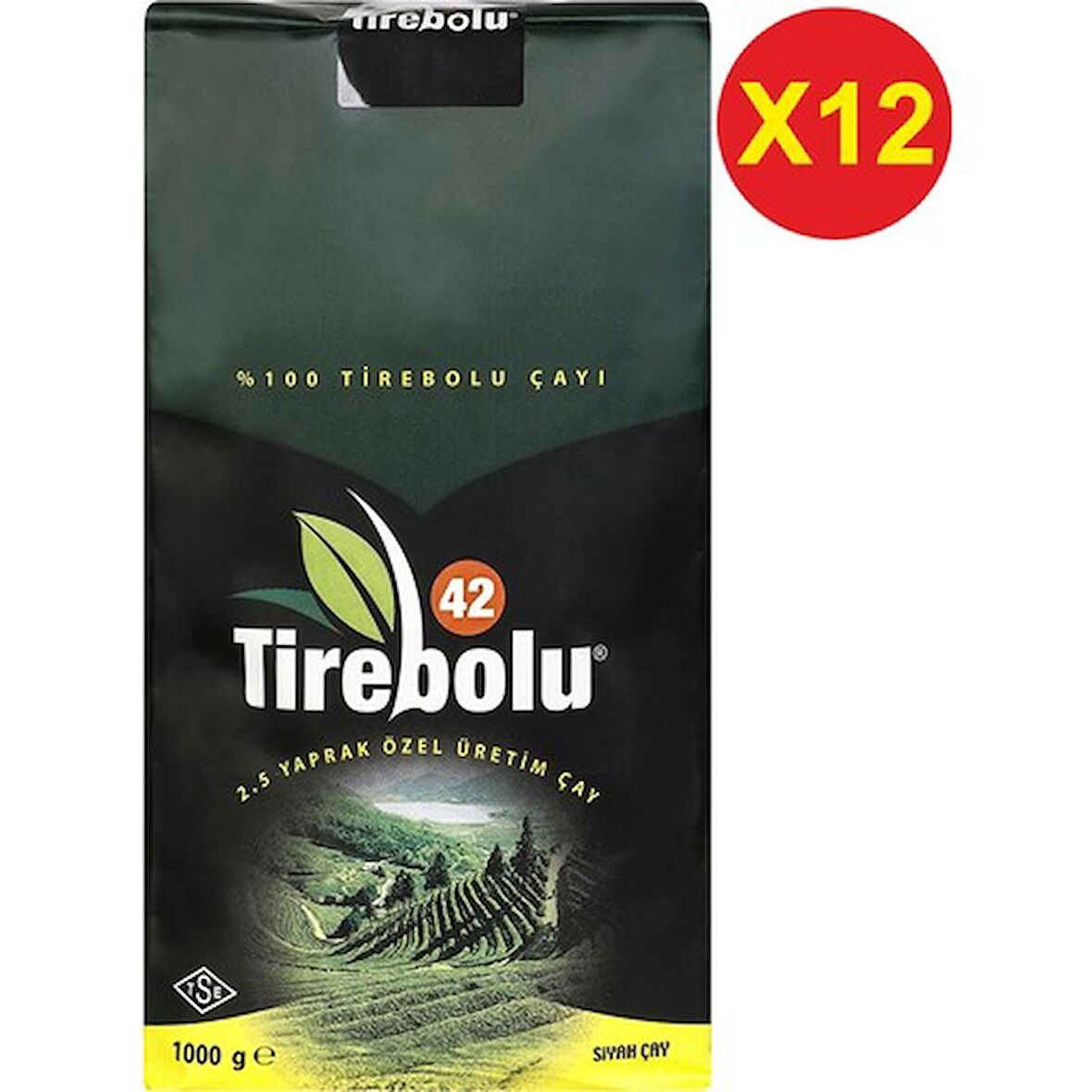 Tirebolu 42 Özel Üretim Siyah Çay 1000 gr x 12