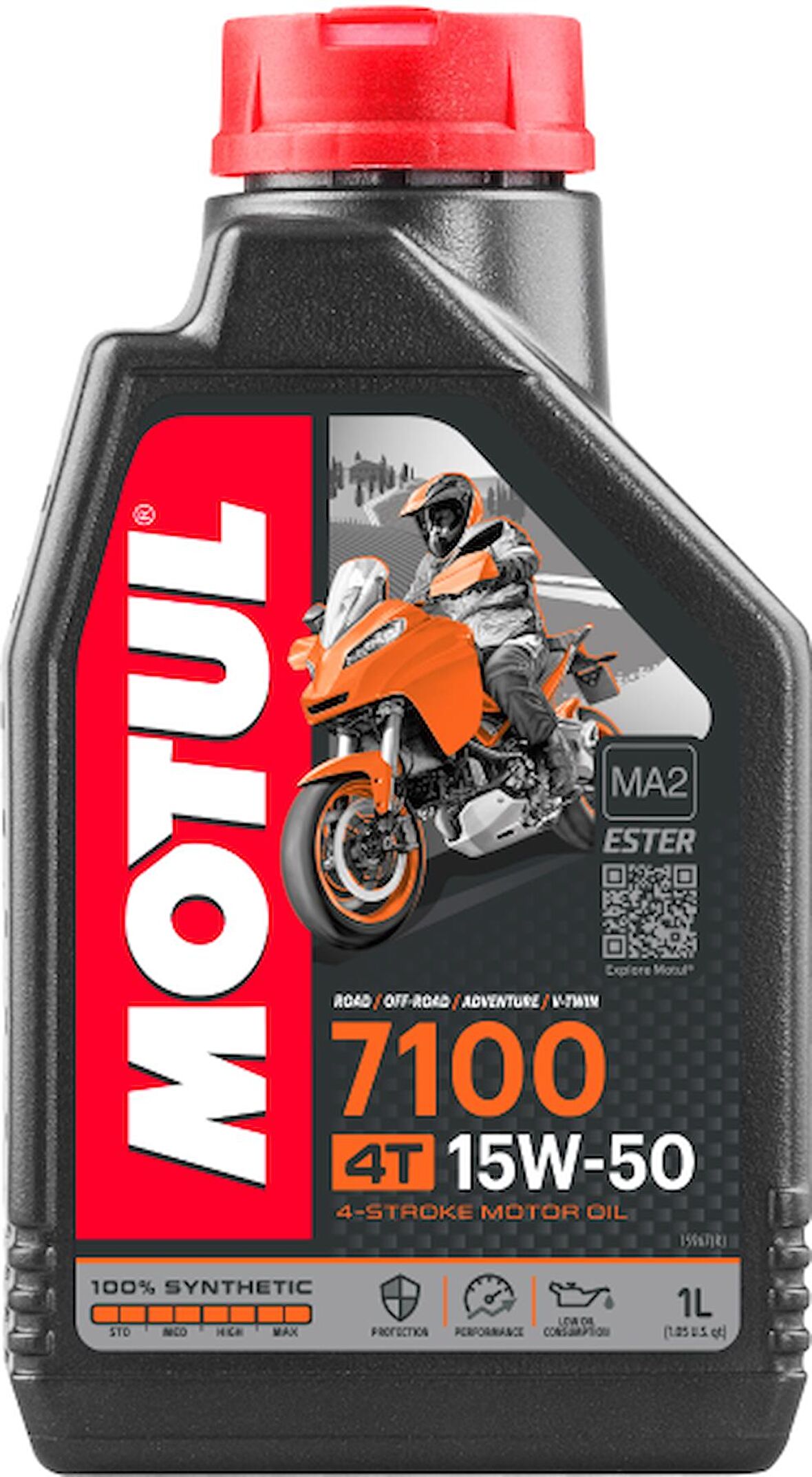 Motul 7100 4t 15W50 Tam Sentetik 1l Motor Yağı