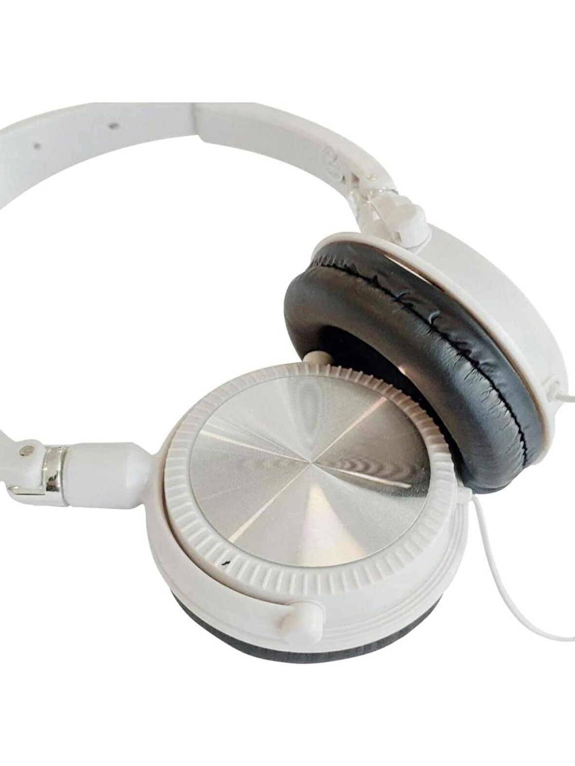 E-Wave N-500 Katlanabilir Müzik Kulaklık Beyaz