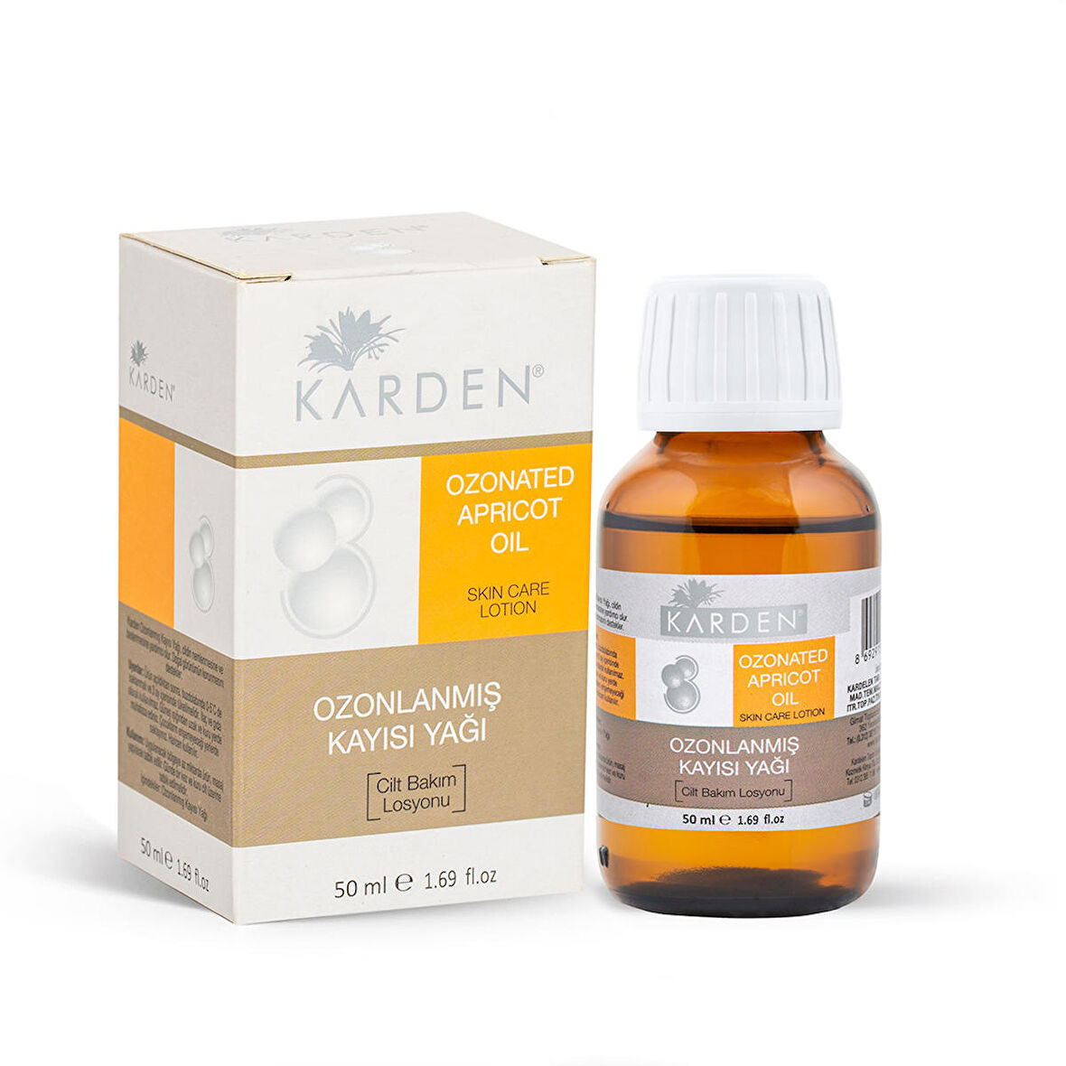 Karden Ozonlanmış Kayısı Çekirdeği Yağı 50 ml