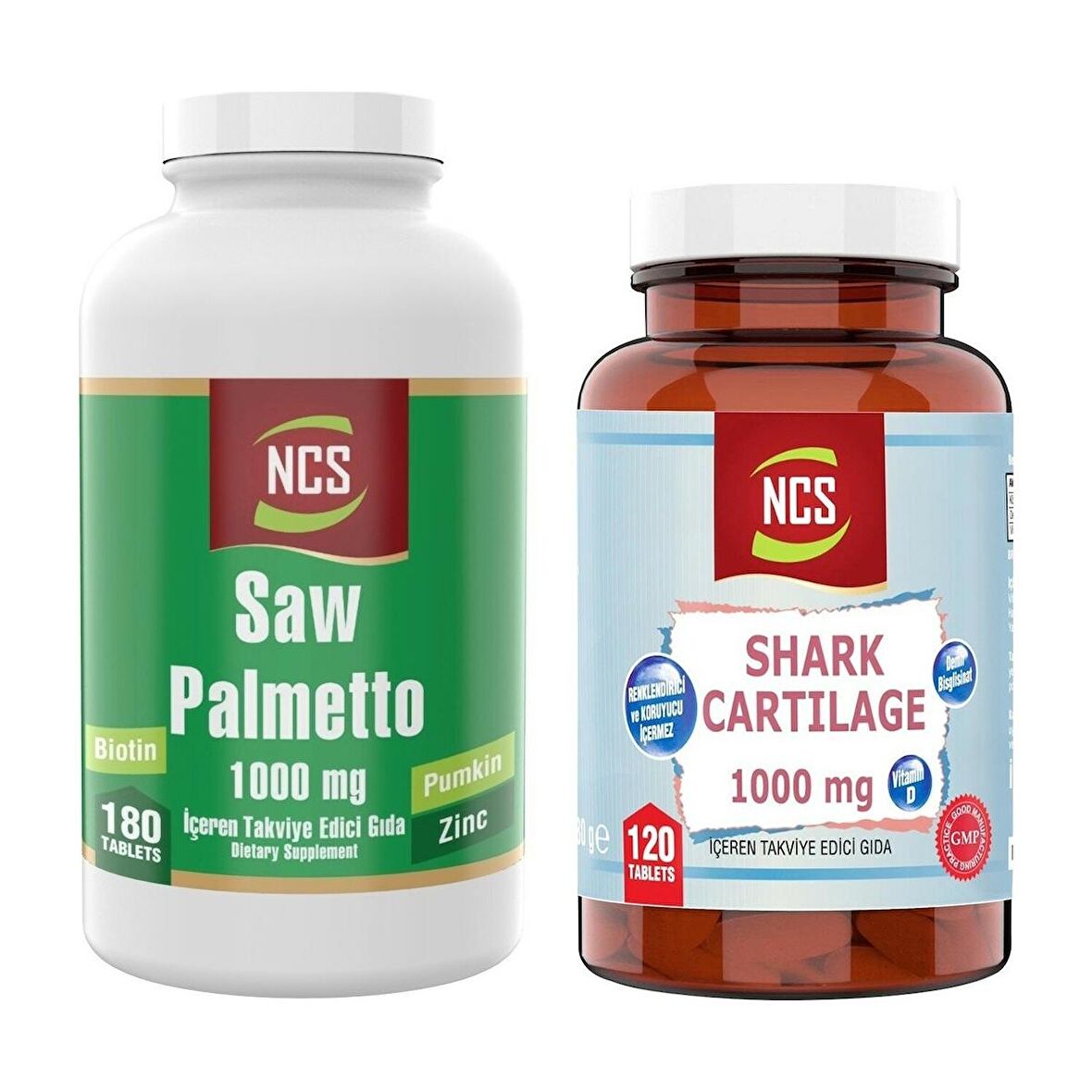 Ncs Saw Palmetto 180 Tablet   Shark Cartilage 120 Tablet
