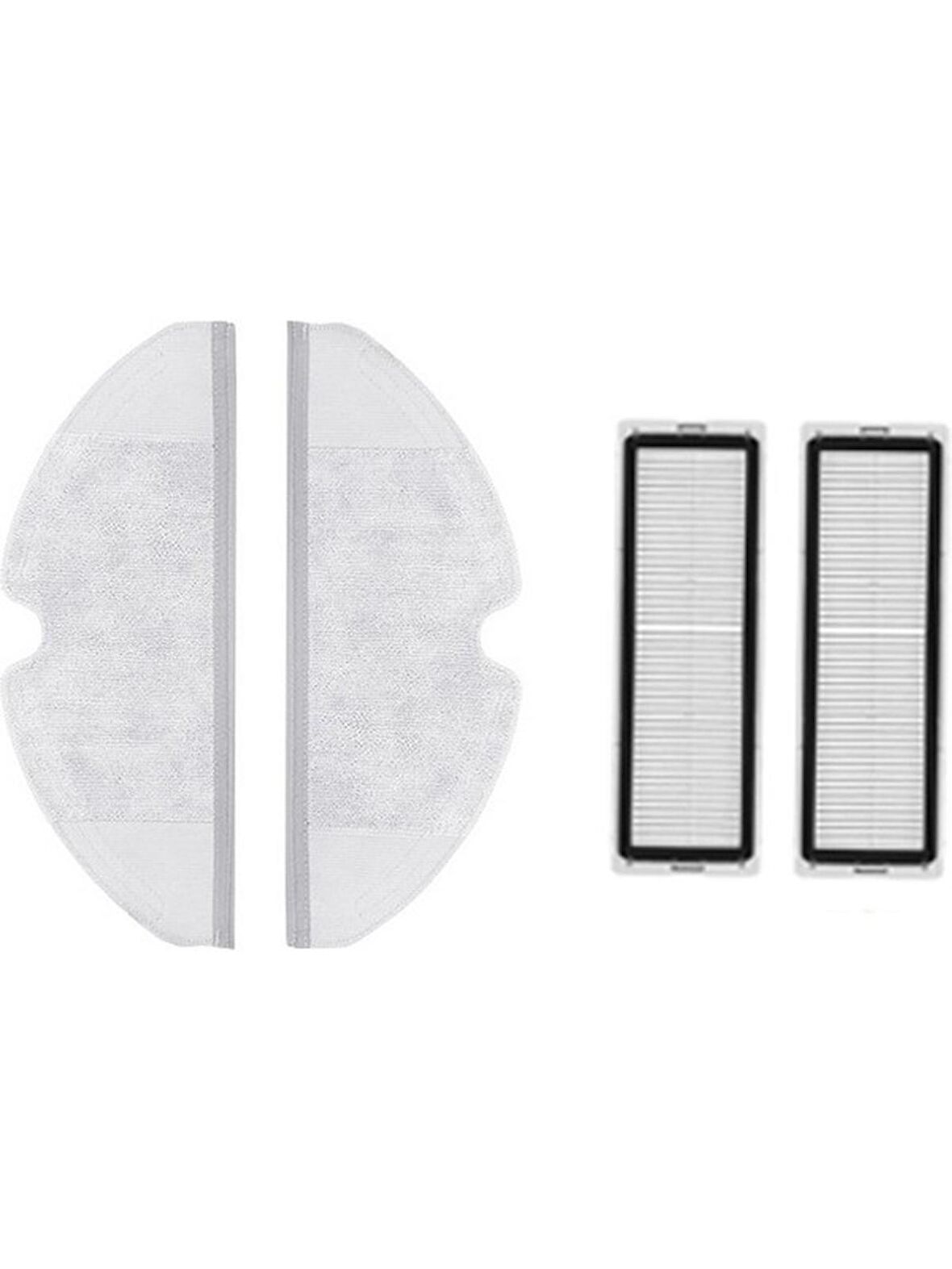 srfn ticaret Xiaomi Vacuum Mop 2 Pro + (STYTJ02ZHM) Set 2 Adet Fiber Mop Bezi 2 Adet Hepa Filtre