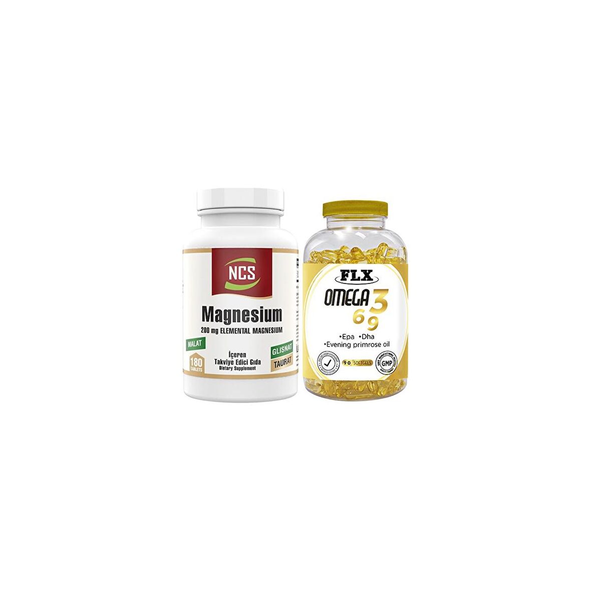 Ncs Magnesium Malat 180 Tablet   Flx Omega 3-6-9 90 Tablet