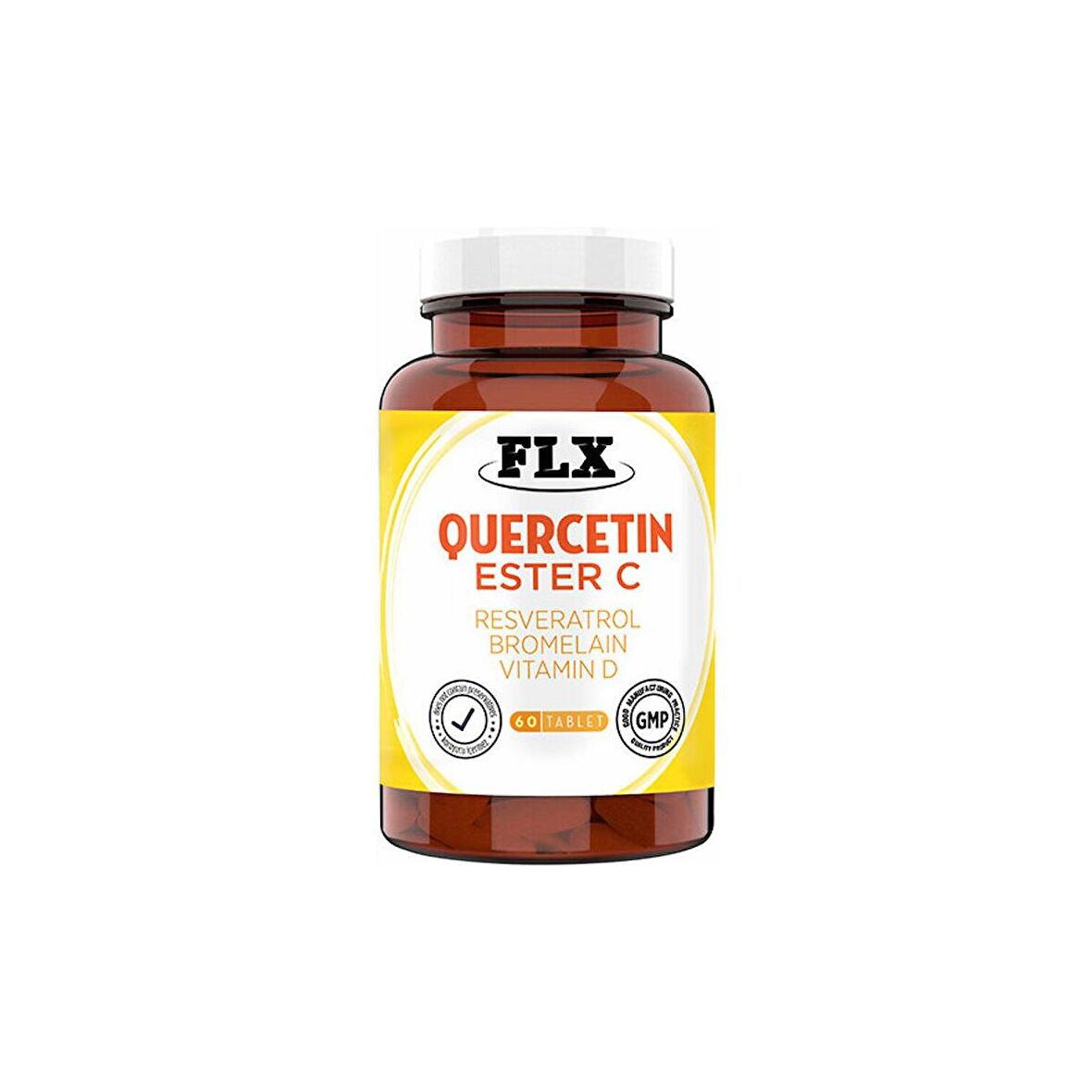 Flx Kuersetin Ester C Resveratrol ve Bromelain 60 Tablet