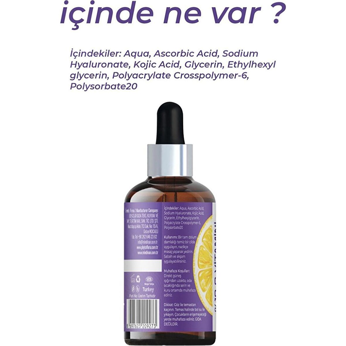 Phytoflora Hyaluronik Asit ve C Vitaminili Cilt Serumu 30 ml