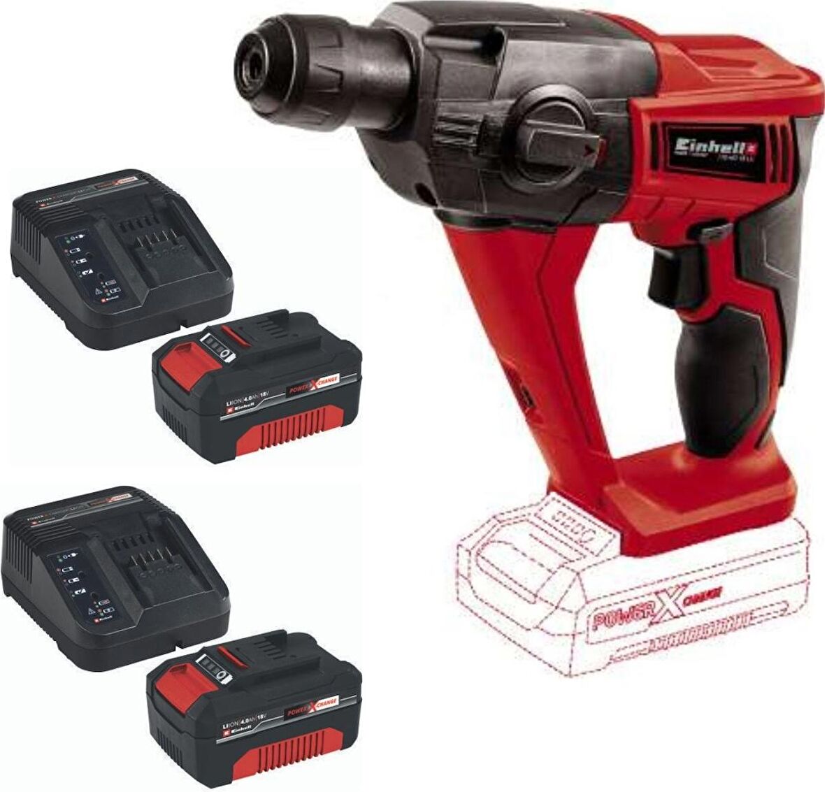 Einhell Te-Hd 18 Li 2X4.0AH Akülü Matkap