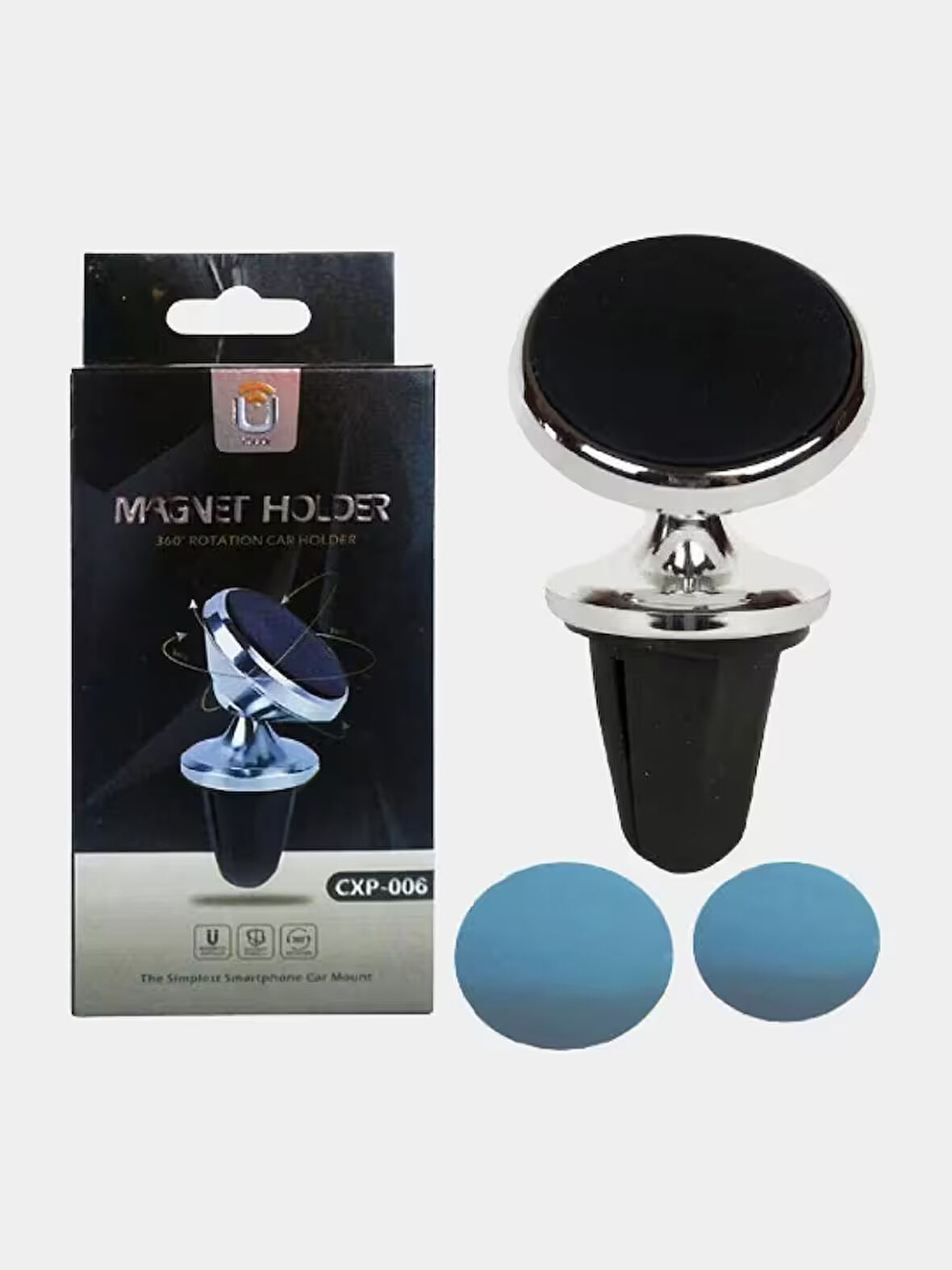 YOUDE CXP-007 ARAÇ İÇİ HAVALANDIRMA 360° MIKNATISLI TELEFON TUTUCU 