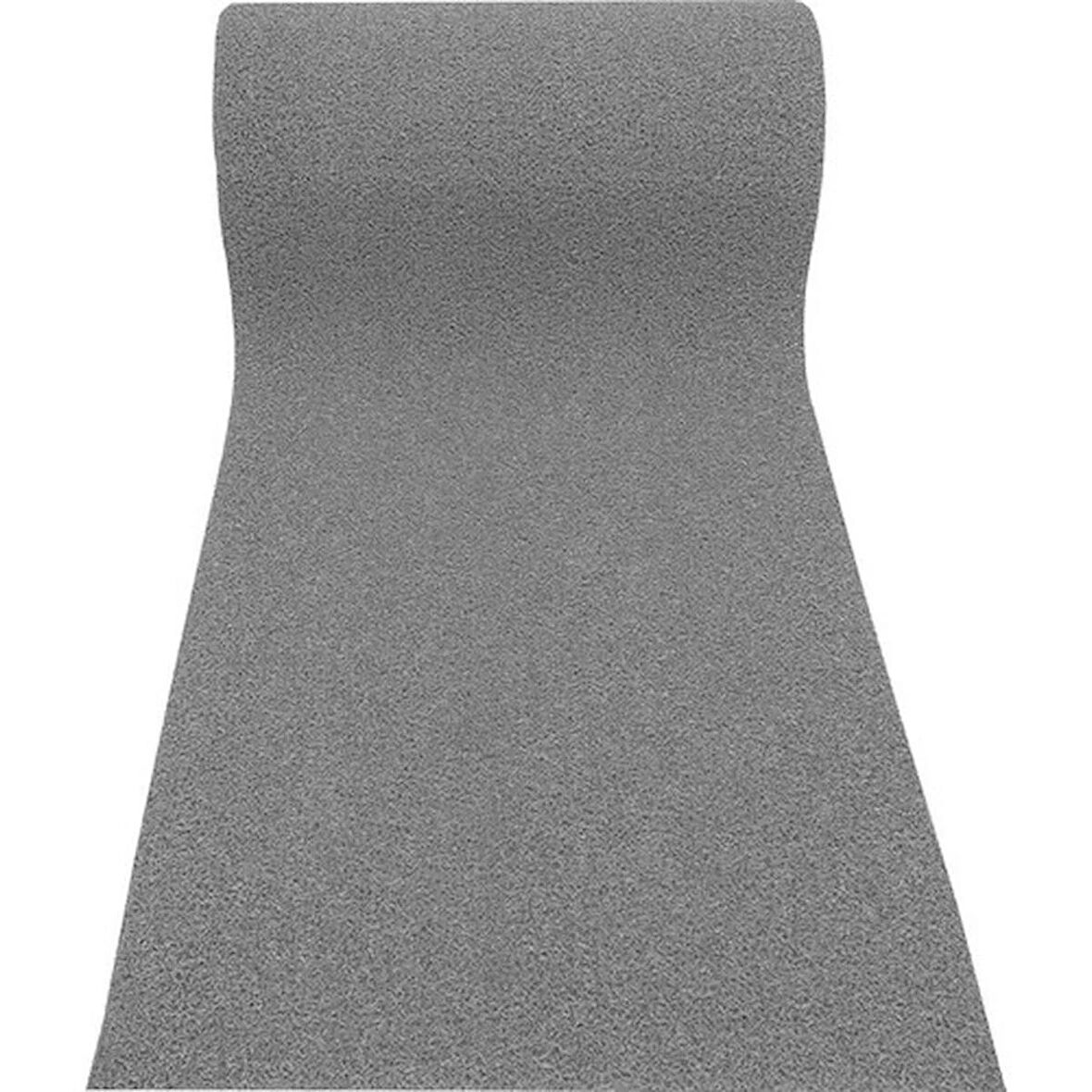 ABK PLASTİK Abk Kıvırcık Gri Paspas 100 cm x 1400 cm Kaymaz Yolluk Kaydırmaz Halı