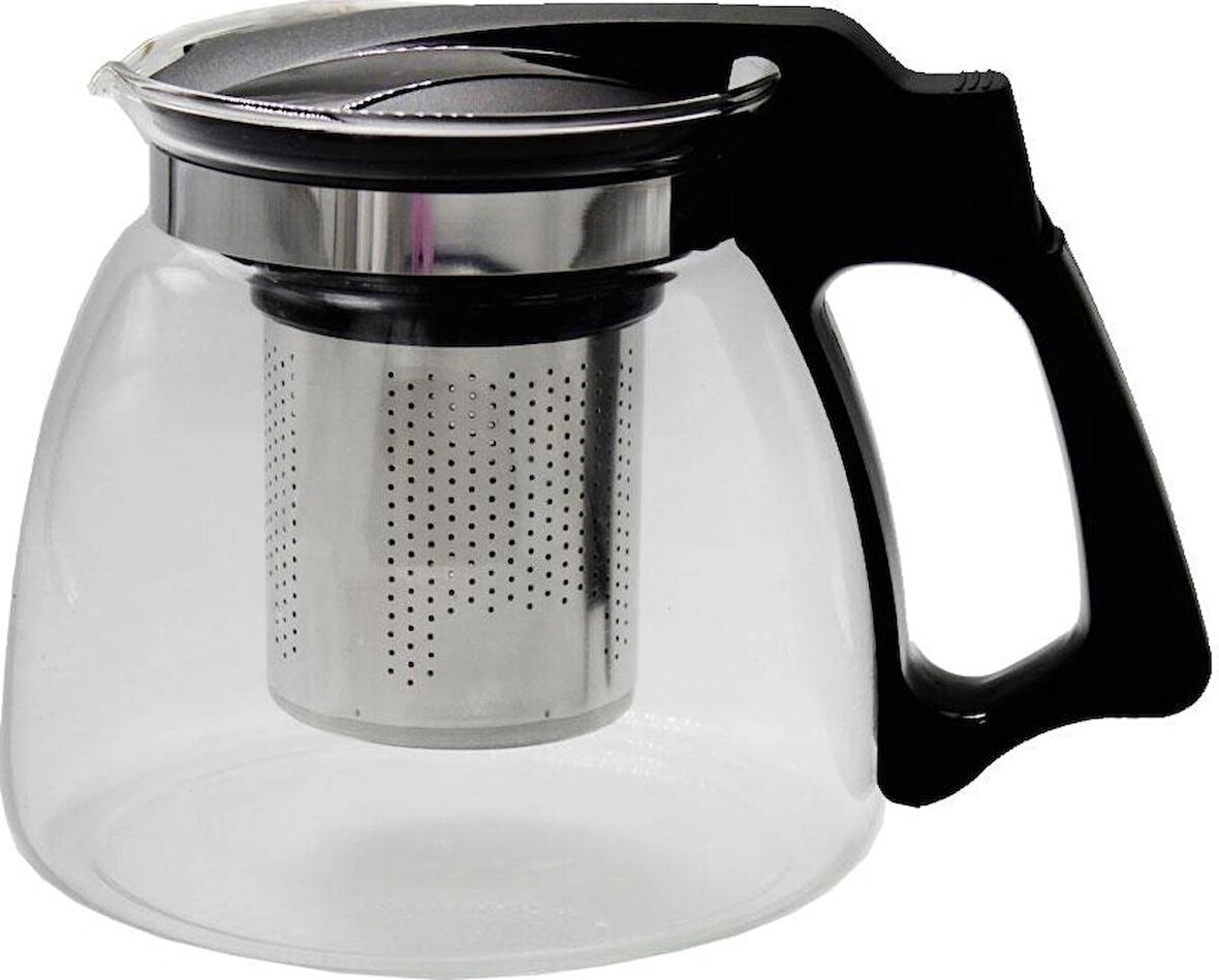 Yakut Cam Süzgeçli Demlik  900 ML