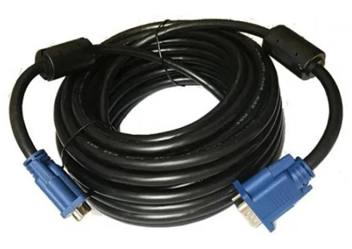 GABBLE 15 Metre Vga Kablo 15 Pin Erkek Erkek 15M Vga Kablo Monitör Tv Projektör Görüntü Kablosu