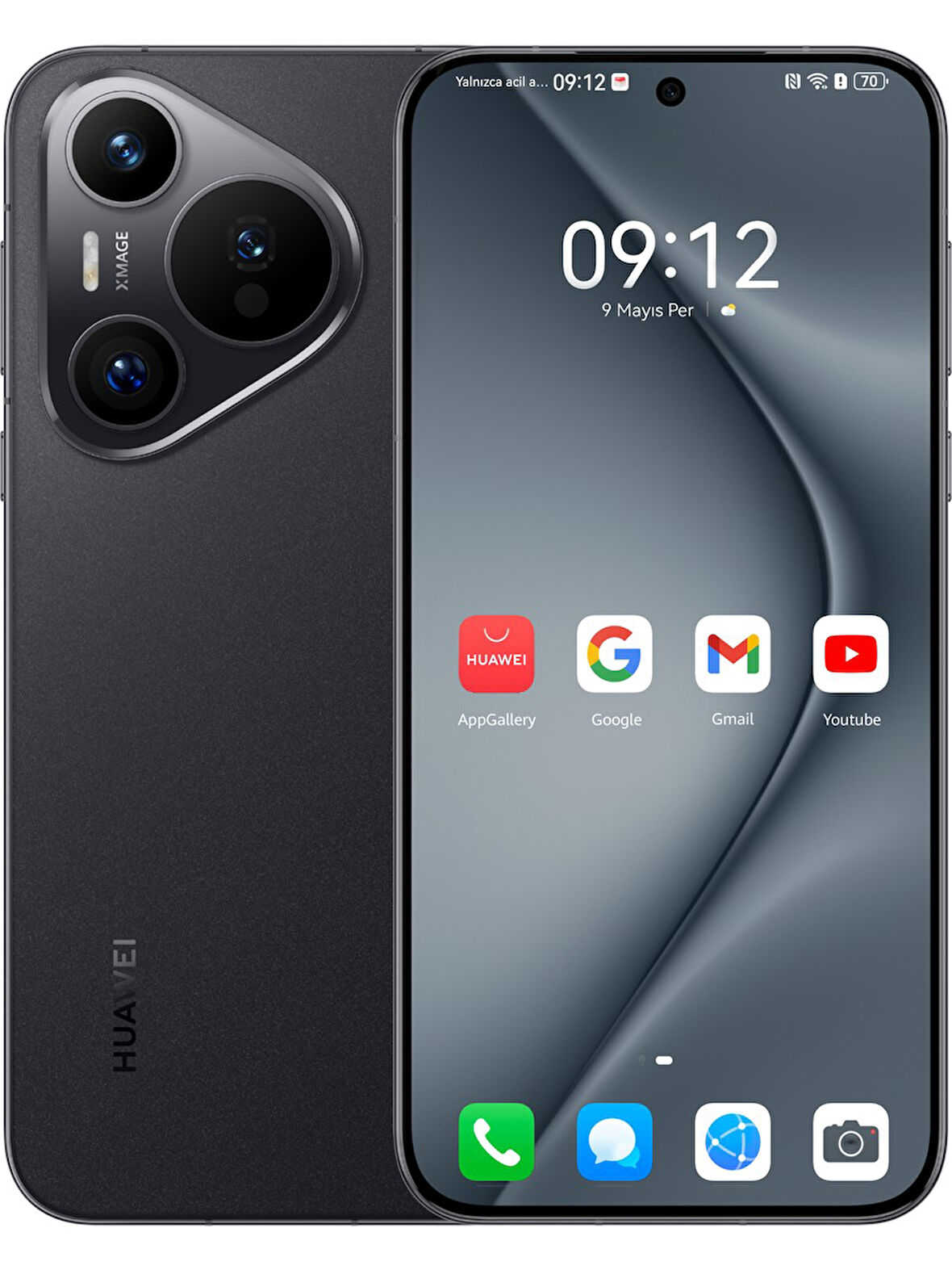 Huawei Pura 70 256 GB Siyah 12 GB Ram Outlet (Huawei TR Garantili)