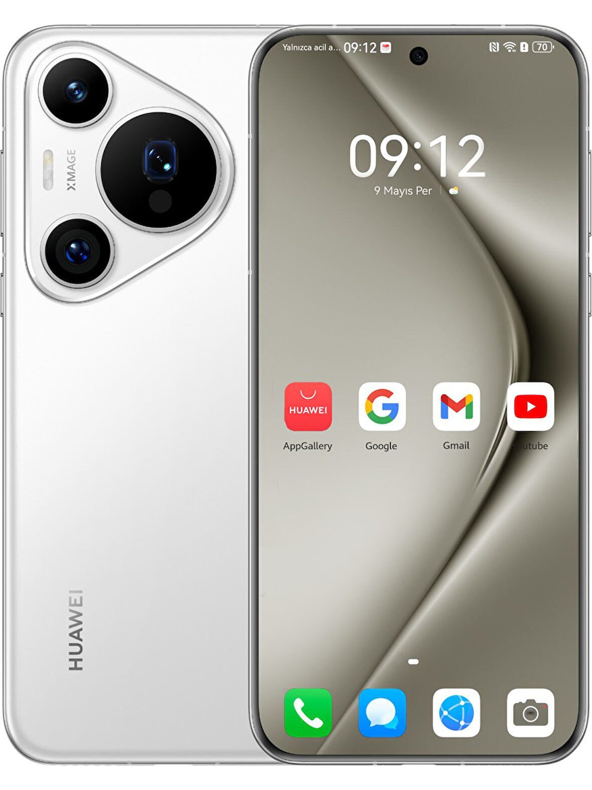 Huawei Pura 70 Pro 12 512 GB Beyaz Outlet (Huawei TR Garantilidr)