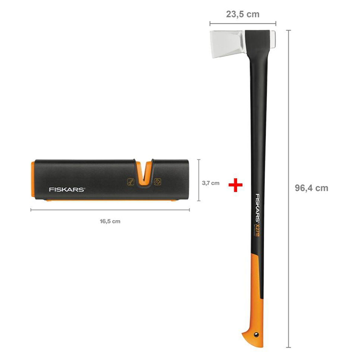 Fiskars Yarma Baltası XXL-X27 + Balta ve Bıçak Bileyici