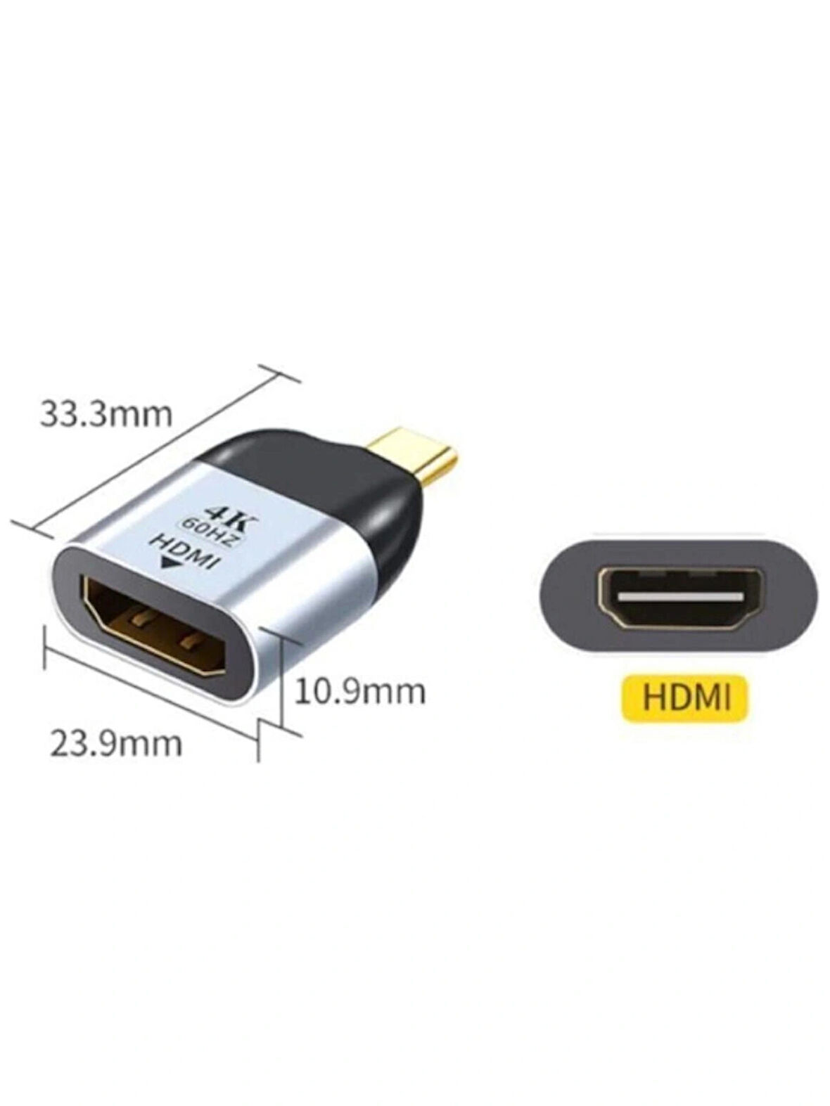 USB-C to HDMI Dönüştürücü 4K 60Hz