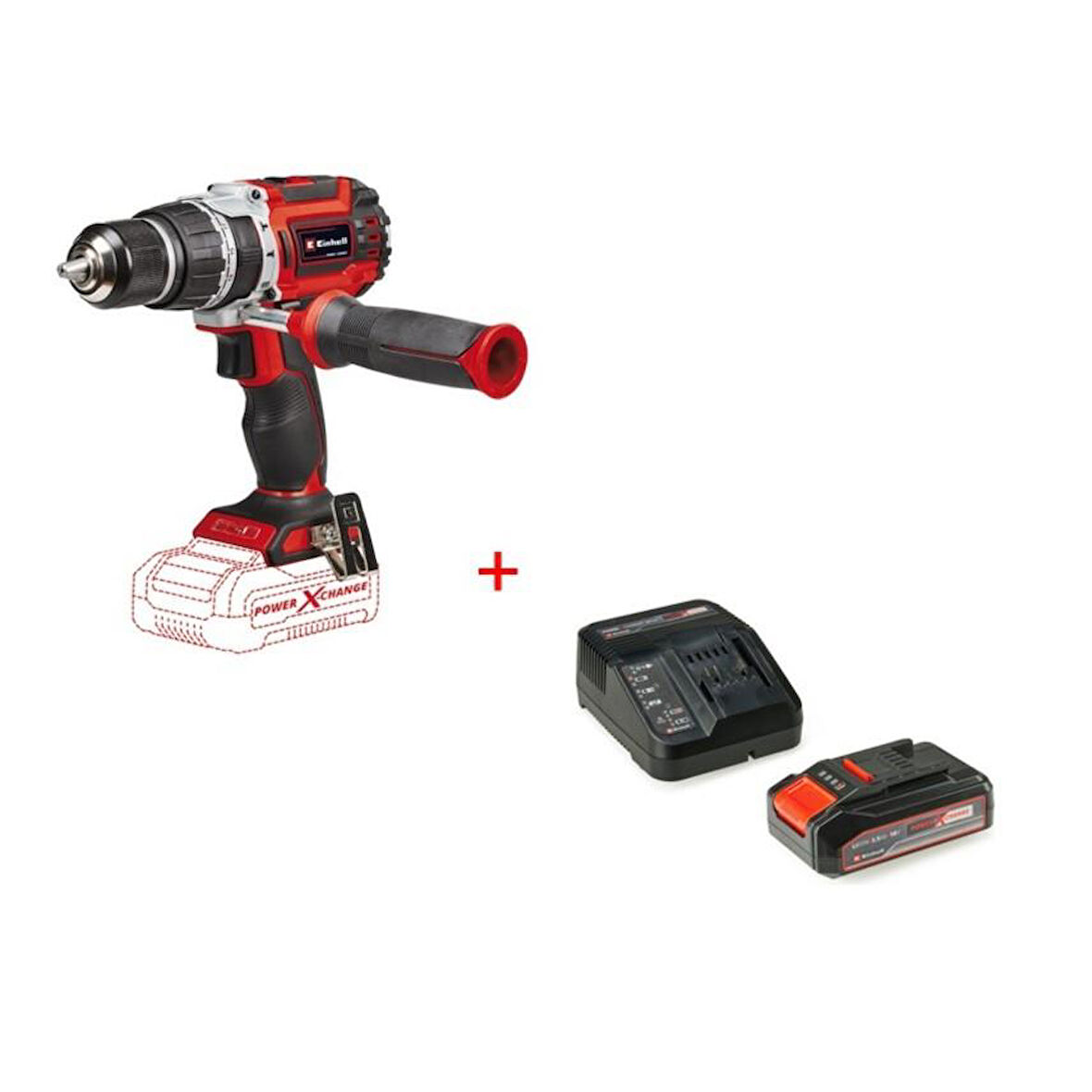 Einhell Tp-Cd 18/60 Li-I Bl Solo Akülü Darbeli Vidalama +2.5 Ah Starter Kit