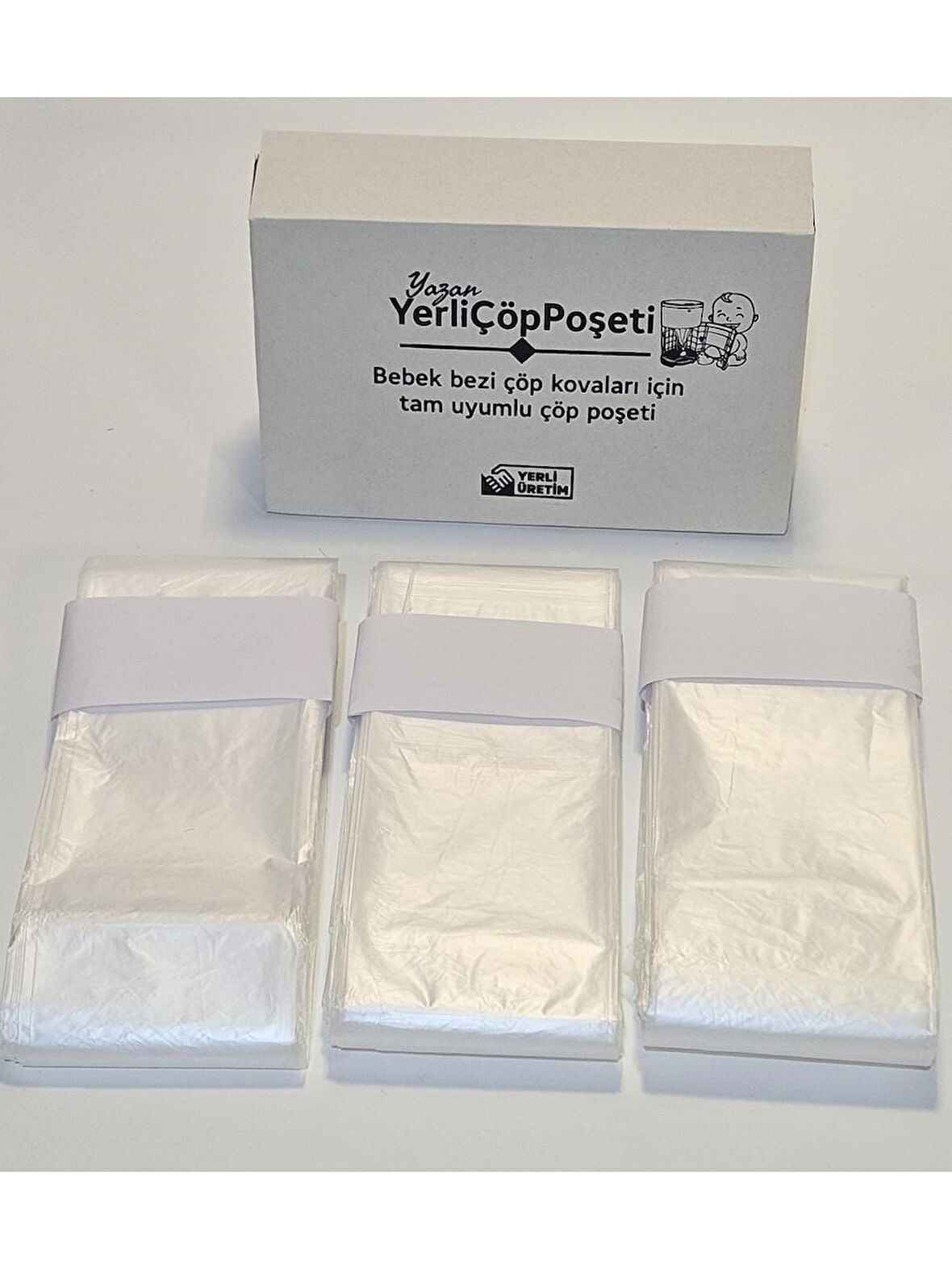 Reyo Tommee Tippee Twist&click ile Tam Uyumlu Malı Çöp - 3 Lü Yedek Poşet Paketi