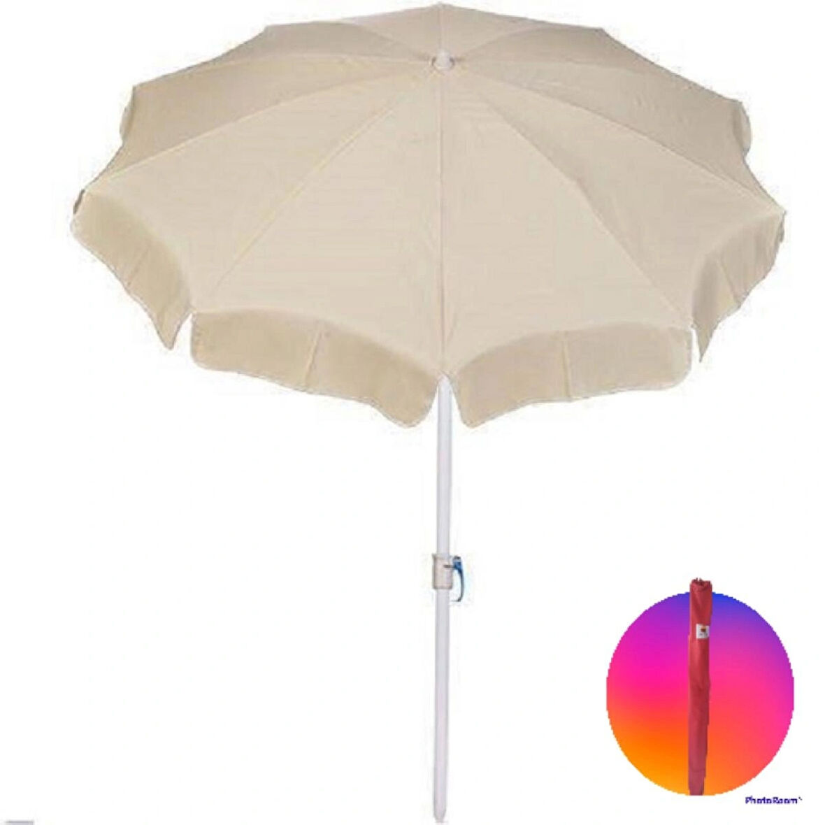 Zey Camping 200CM Kalın Kumaş Plaj Bahçe Balkon Havuz Şemsiye +Taşıma Çantası