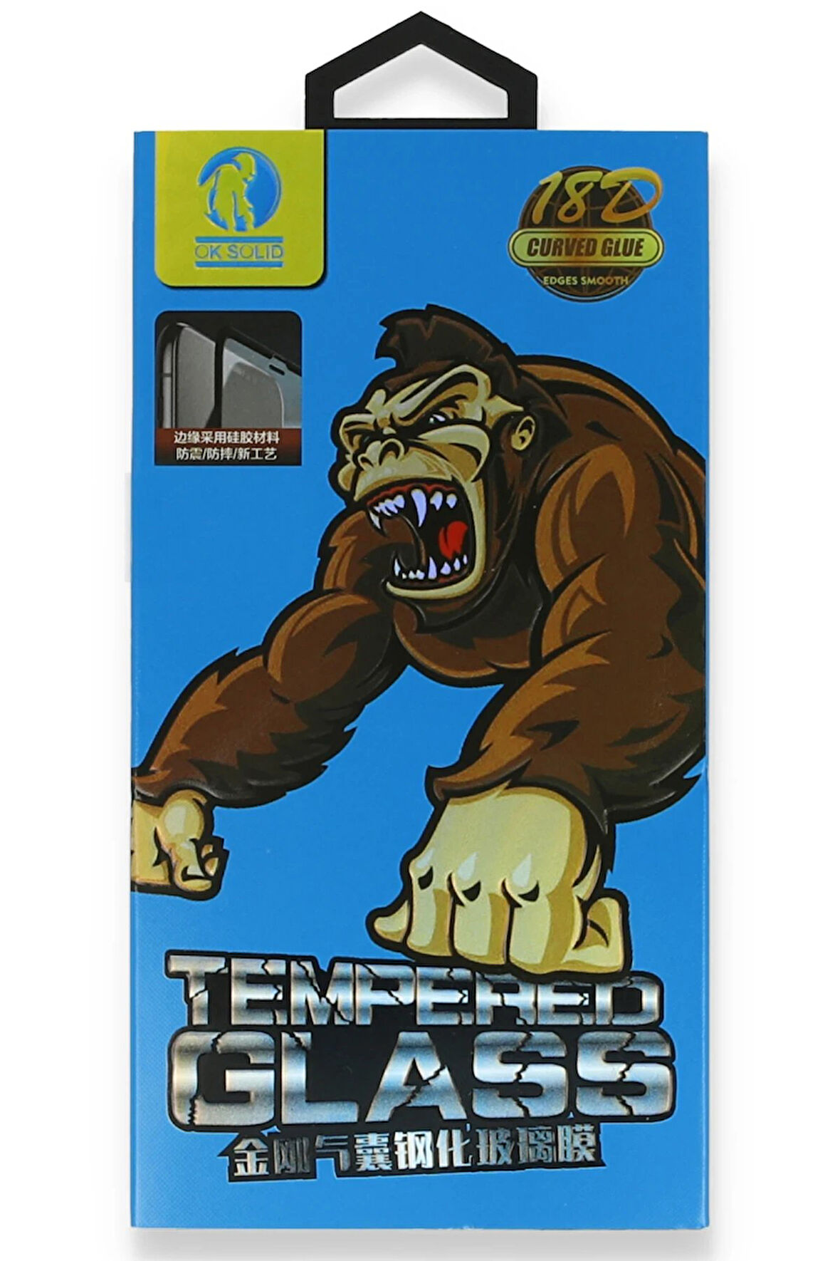 iPhone 6 18D Cam Ekran Koruyucu - Siyah-(5796)