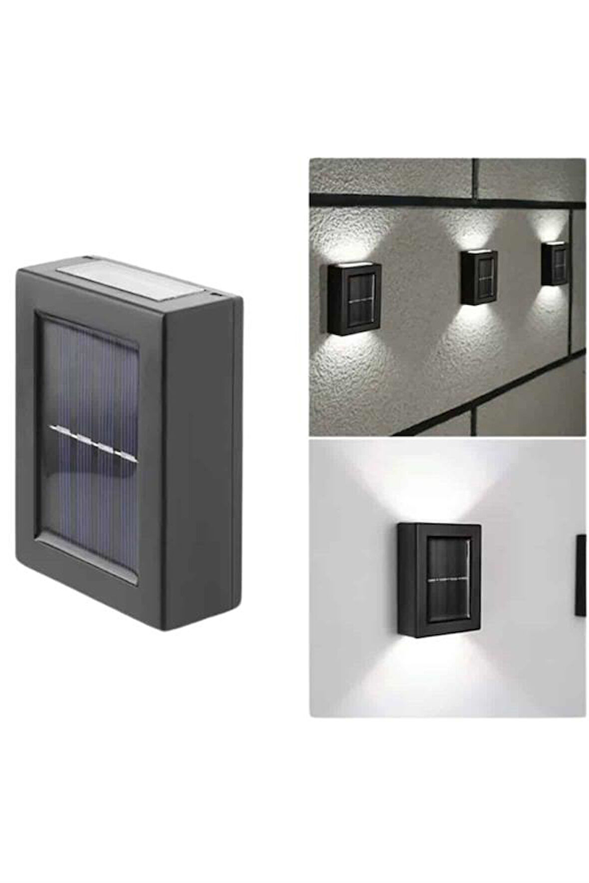 Solar Lamba Dekoratif Aplik Su Geçirmez Led Işıklı Duvar Lambası