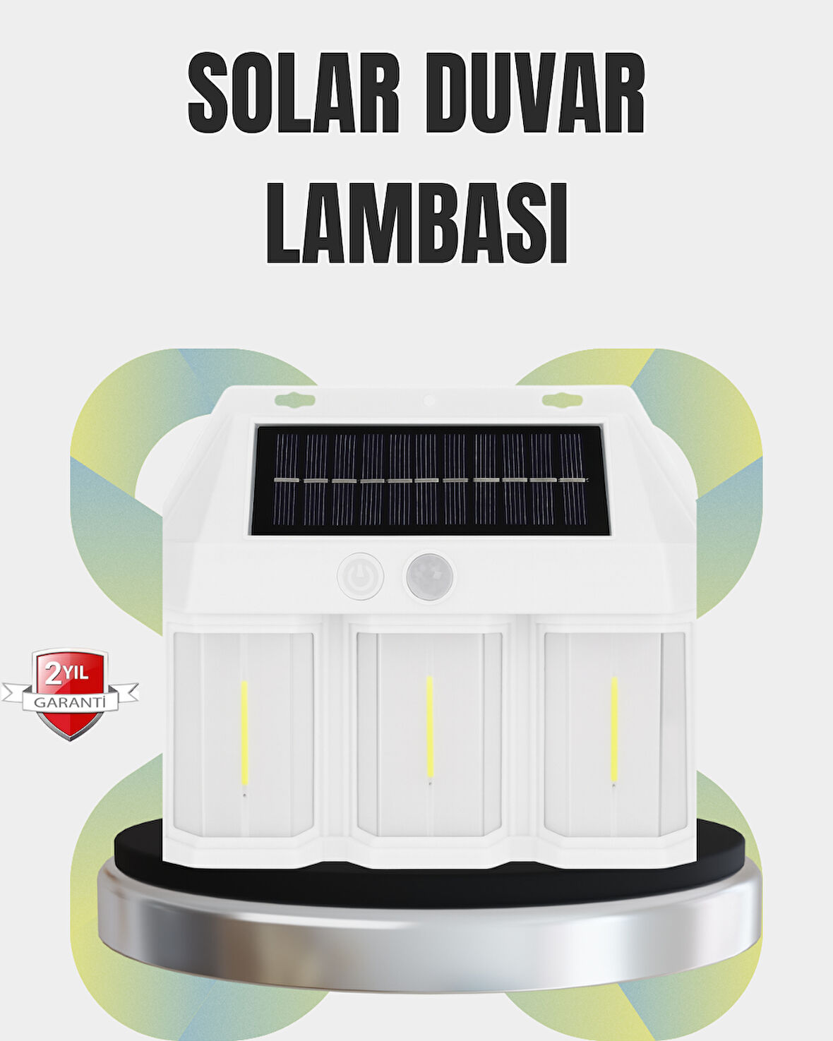 PIR Sensörlü Solar Lamba – Otomatik Şarj ve Gece Aydınlatma