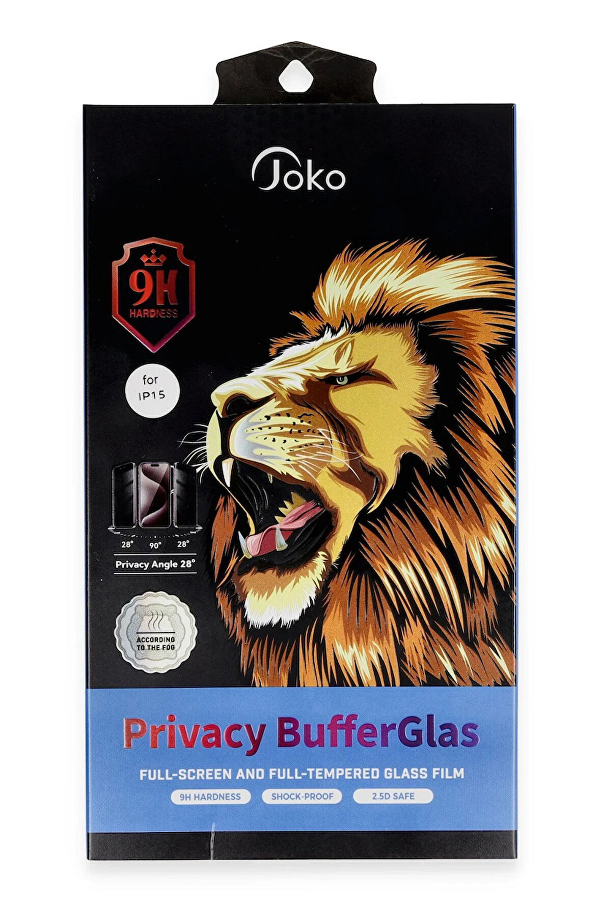 iPhone 14 Pro Buffer Hayalet Cam Ekran Koruyucu - Siyah-(5796)