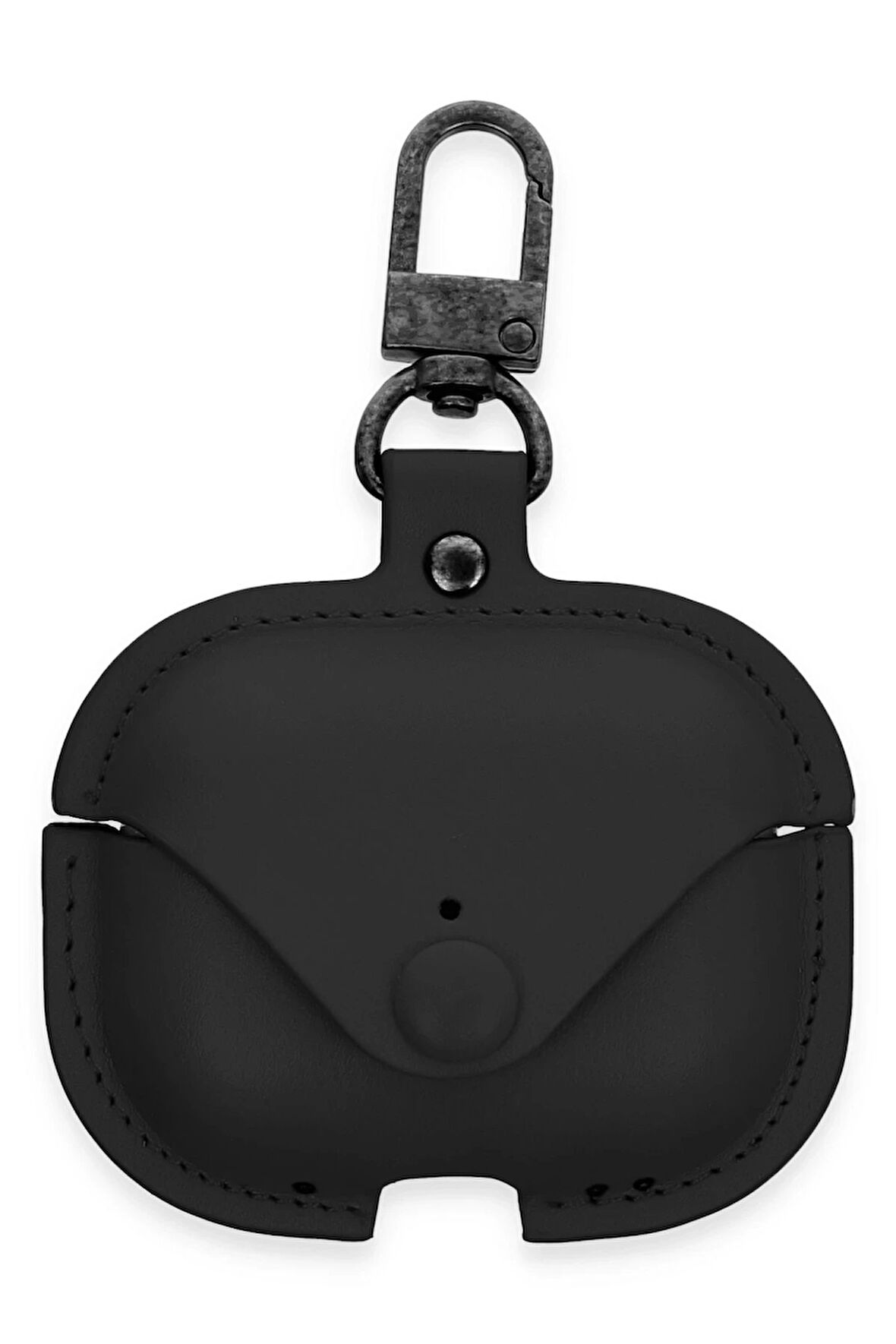 Airpods 3 (3.nesil) Çanta Deri Kılıf - Siyah-(5796)