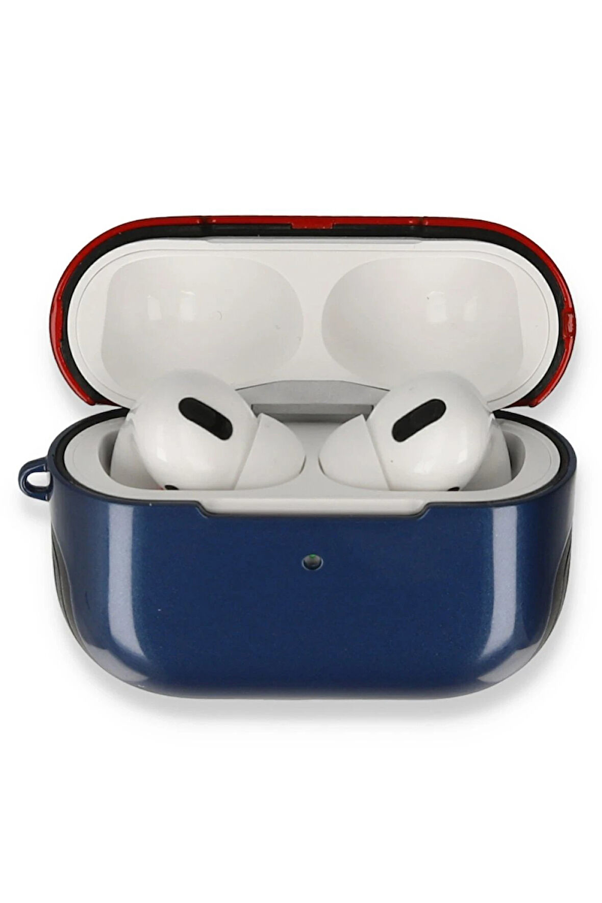 Airpods Pro (1.nesil) 3in1 Kılıf - Lacivert-Kırmızı-(5796)