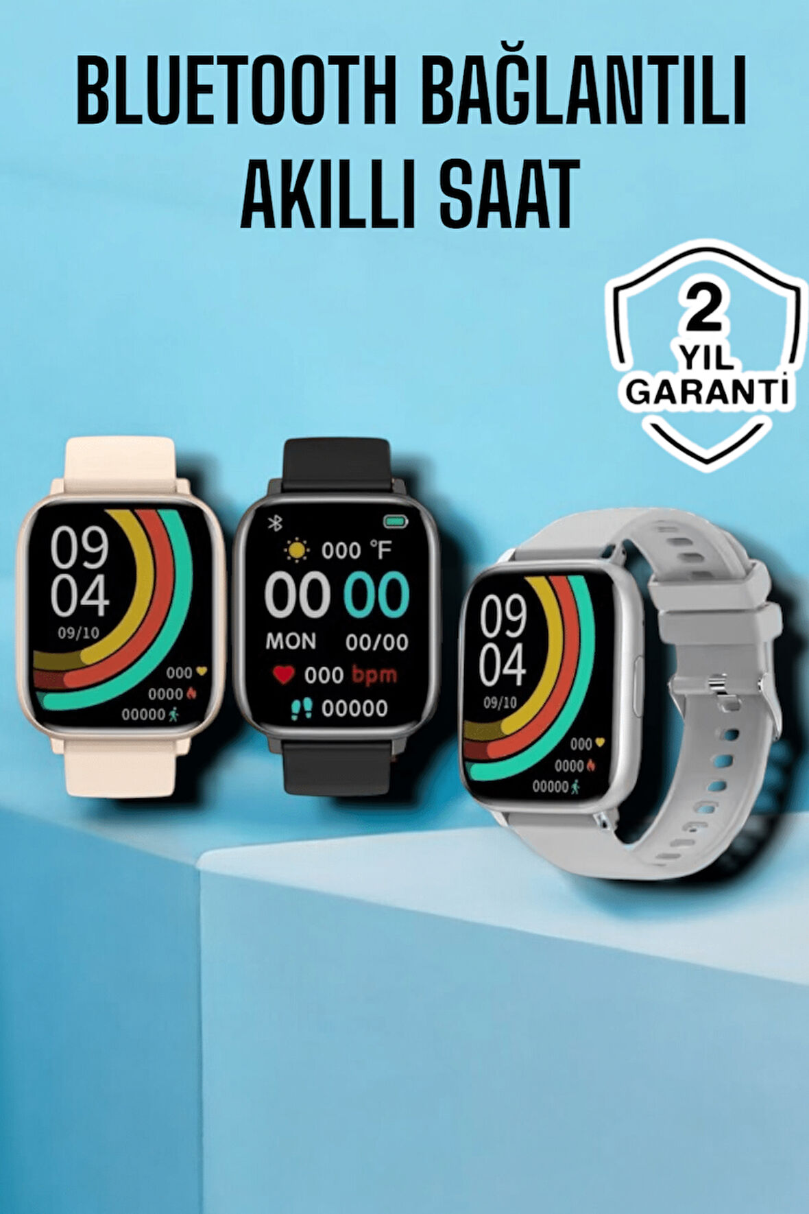 Titreşimli Sağlık Takipli Yeni Nesil Akıllı Saat  400mAh Batarya Kapasiteli