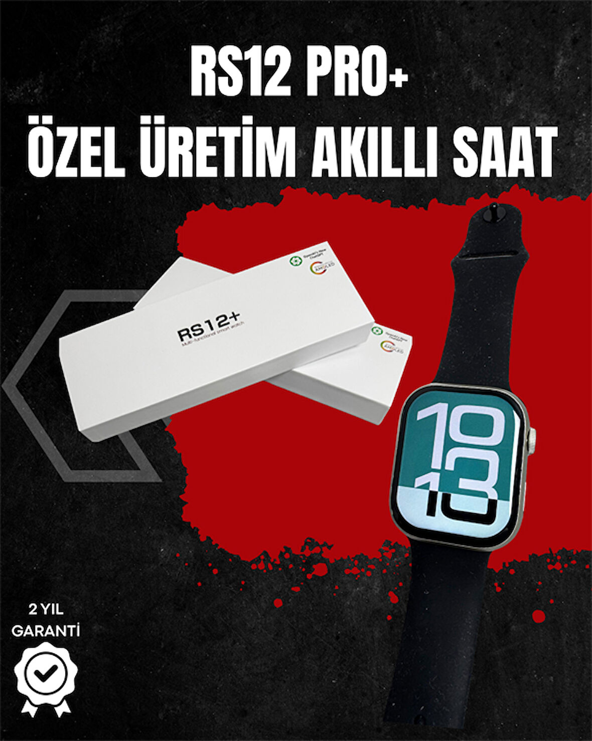 RS12 PRO+ Titanyum Kasa Akıllı Saat – Uyku ve Nabız Takibi Suya Dayanıklı Bluetooth Arama